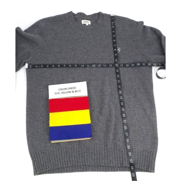 Gray Wool & Cashmere sweater HARTFORD ALTERNATIVE CLASSICS 1979 men's size XL - Picture 2 of 4